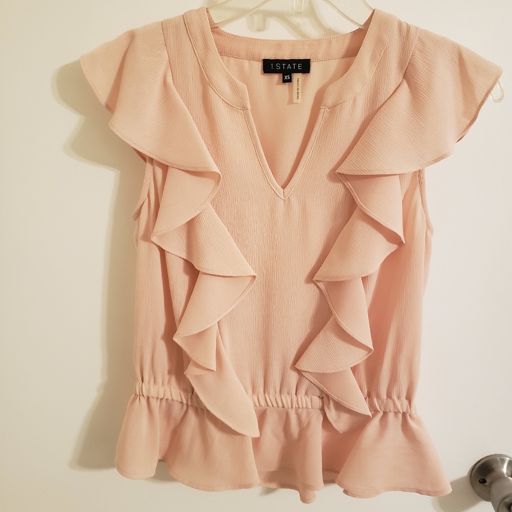 1 State Ruffle Blouse